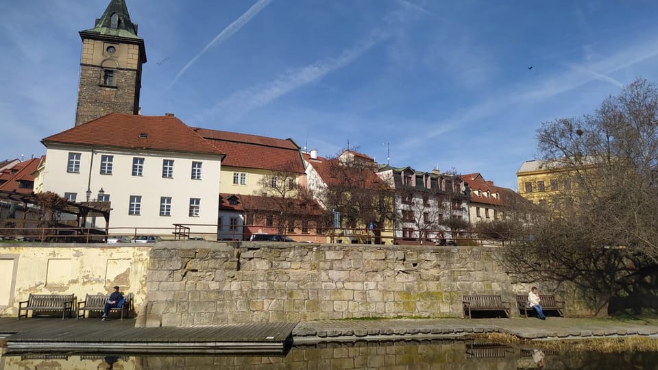 Плзень, Чорна вежа і Млинський канал | Фото: Kateřina Dobrovolná, Český rozhlas Плзень, Чорна вежа і Млинський канал | Фото: Kateřina Dobrovolná, Český rozhlas