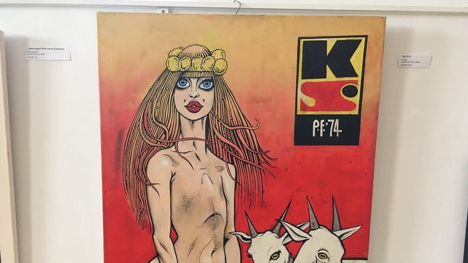 Гра слів: чеською kozy — не тільки кози,  а й цицьки. Тому дівчина без грудей: обидві її kozy поруч | Фото: Romana Joudalová,  Český rozhlas