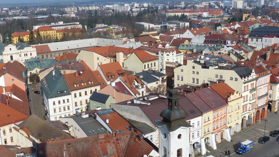 Погляд на Старе місто з Білої вежі | Фото: Klára Stejskalová, Radio Prague International Погляд на Старе місто з Білої вежі | Фото: Klára Stejskalová, Radio Prague International