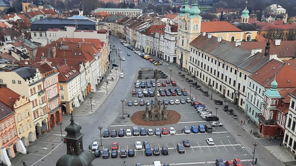 Погляд із Білої вежі на Велику площу | Фото: Markéta Kachlíková, Radio Prague International Погляд із Білої вежі на Велику площу | Фото: Markéta Kachlíková, Radio Prague International