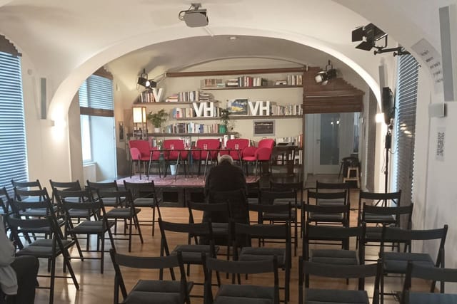 Бібліотека Вацлава Гавела в Празі,  де вібулася нинішня зустріч дискусійного форуму «Україна як завдання» | Фото: Катерина Герцман,  Radio Prague International