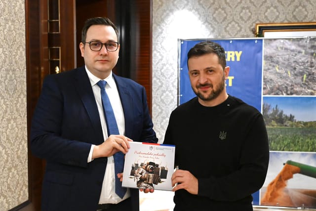 Ян Ліпавський,  Володимир Зеленський і «Прокремлівські казочки» | Фото: X/Jan Lipavský