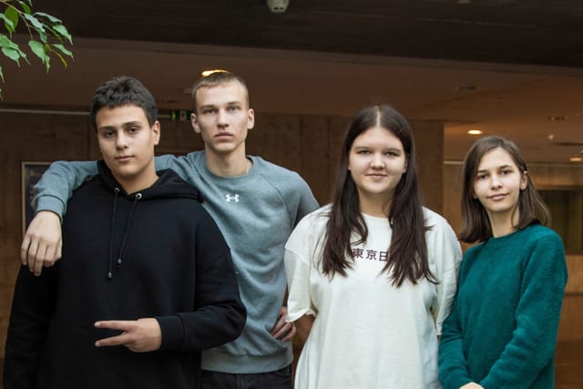 Костя,  Даня,  Злата та Вероніка | Фото: Hana Řeháková,  Radio Prague International