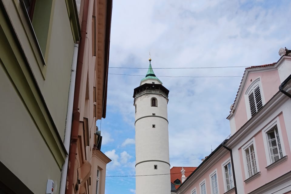 Місто Домажліце,  похила вежа | Фото: Magdalena Hrozínková,  Radio Prague International