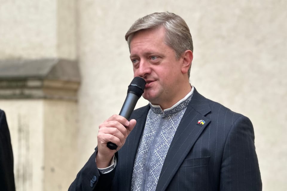 Посол України в Чехії Василь Зварич | Фото: Vitalija Tokarčuk,  Radio Prague International
